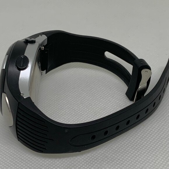 Bowflex men digital watch 42mm day date  chrono black silver tone quartz running - Picture 4 of 7